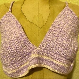 HAND KNITTED bralette